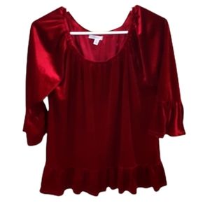 FEVER Red Polyester Blouse